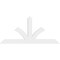 Ekena Millwork Richland Architectural Grade PVC Gable Bracket, 84"W x 38 1/2"H x 2"D x 6"F, 11/12 Pitch GBP084X39X0206RIC00 - alternate 2